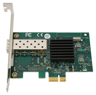 Obrázek produktu pro Síťová karta s jedním portem SFP PCIe x1, 1000 Mb/s, port LC, ethernetový adaptér PCI Express pro Linux a Windows