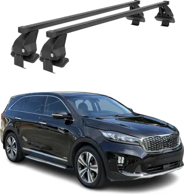 Produktbild von Menabo Dachträger Grundtäger für Kia Sorento MQ4 2021-2025 50kg Stahl Schwarz 2x