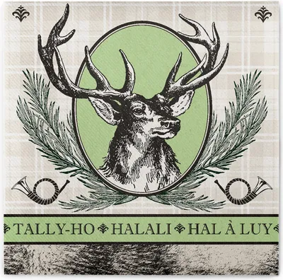 Produktbild von Airlaid Serviette Halali,  40 x 40 cm, 50 Stück - Mank