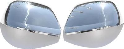 Produktbild von Spiegelkappen Spiegelabdeckung für VW Touareg 2007-2010 Edelstahl Silber 2tlg