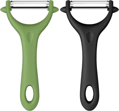 Produktbild von AUAUY 2PCS Universalschäler Edelstahl Set Gemüseschäler Karotten Gemüse