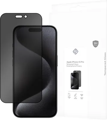 Image de Cazy Protection d’Écran de Confidentialité compatible avec iPhone 15 Pro - Protection d’Écran Anti-Espion en Verre Trempé