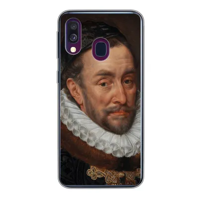 Produktbild von MuchoWow® Handyhülle Schutzhülle Hülle für Samsung Galaxy A40 Wilhelm von Oranien - Gemälde von Adriaen Thomasz. Silikon Softcase Handy Hülle - Handy-Tasche