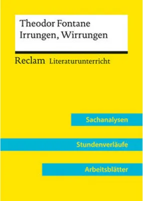Zdjęcie produktu dla Theodor Fontane: Irrungen, Wirrungen (Lehrerband) | Mit Downloadpaket (Unterrichtsmaterialien)