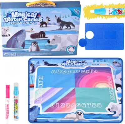 Produktbild von Kinder-Wassermatte Polartiere Malstift-Set