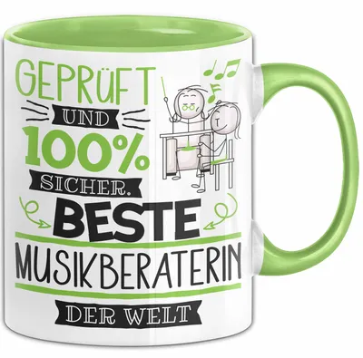 Produktbild von Beste Musikberaterin Der Welt Tasse Geschenk für Eine Musikberaterin  Und Sicher Geschenkidee Geburtstag Weihnachten (Grün)