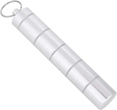 Image de Boîte étanche pour porte-clés avec flacon de médicaments, pour le camping en plein air