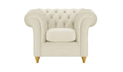 Produktbild von SLF24 - Sessel Chesterfield - hellbeige - Velluto 2