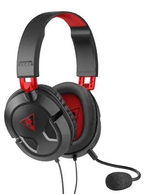Zdjęcie produktu dla Turtle Beach Recon 50, Przewodowa, Gaming, 20 - 20000 Hz, 530,7 g, Zestaw słuchawkowy, Czarny, Czerwony