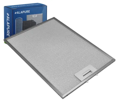 Image de Filtre métallique Alapure, compatible avec Atag, dimensions : 380 x 284 x 5 mm