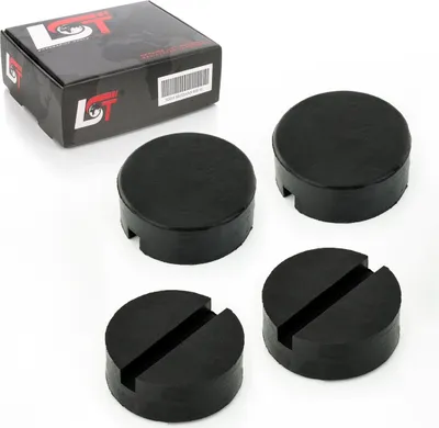 Produktbild von 4x Adapter für Wagenheberaufnahme Hebebühnen Gummi Block Klotz mit Nut Universal