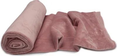 Obrázok produktu pre Minky pletená látka hladký vzor, špinavá ružová 50 x 160 cm