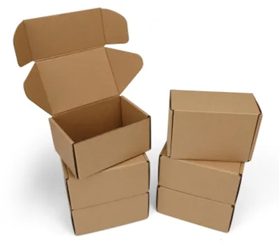 Imagen del producto de Cajas de cartón marrón para mudanzas, 6 unidades, de 15,24 x 10,16 x 7,62 cm, ideales para regalos