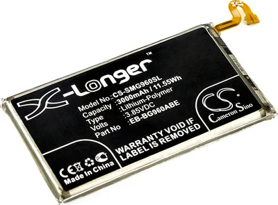 Produktbild von TECHTEK Akku Kompatibel mit [Samsung] Galaxy S9, Galaxy S9 Duos, Galaxy S9 Duos TD-LTE, SCV38, SM-G960, SM-G9600/DS, SM-G9608/DS, SM-G960F/DS, SM-G96