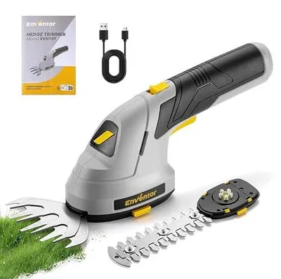 Zdjęcie produktu dla Sekator ogrodowy akumulatorowy 7.4V 2 in 1 do trawy i żywopłotu