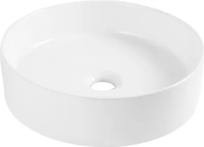 Image de Vasque à poser imitation marbre blanche D38cm NAYA