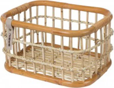 Immagine prodotto di Basil Green Life Cestino da bicicletta in rattan 18 l - Marrone