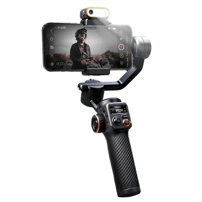 Produktbild von hohem iSteady M6 Kit 3-Achsen-Smartphone-Gimbal-Stabilisator Anti-Verwacklungs-Telefon-Vlog-Gimbal 360° drehbar OLED-Großbildschirm mit KI-Bildsensor und Fill