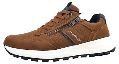 Image de Tom Tailor : Chaussures pour hommes, modèle à lacets, couleur marron, style décontracté, avec semelles intérieures amovibles