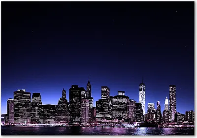 Produktbild von Tulup® Glas-Bild - 100 x 70 - Wandbild aus Glas - Wandkunst - Wandbild hinter gehärtetem Sicherheitsglas - Sehenswürdigkeiten & Architektur - Brooklyn-Brücke - Blau