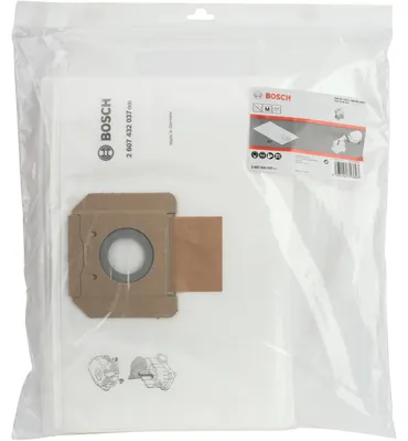 Image de Bosch 2607432037 Bosch 5 pcs. Sac filtrant en non-tissé GAS 35