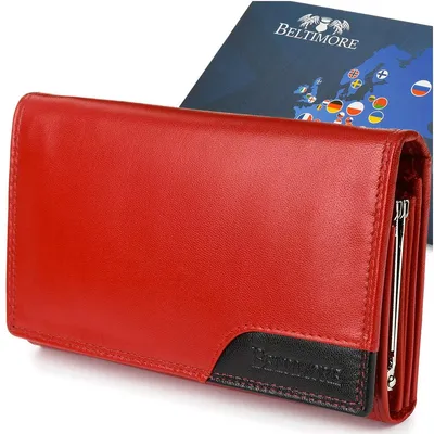 Productafbeelding van BELTIMORE Damenportemonnee van leer met RFID-bescherming voor creditcards