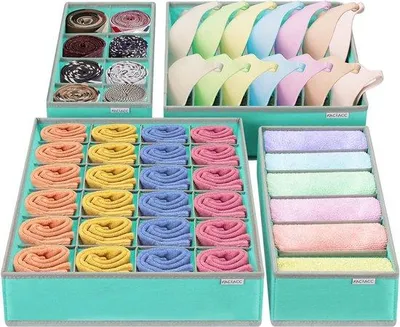 Produktbild von Famanu Lade Organizer – Multifunktionaler Kleiderschrank Organizer - Faltbares Aufbewahrungssystem