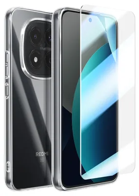 Obrázok produktu pre Mayaxess, puzdro pre Redmi Note 15 Pro 4G s ochranným sklom na displej, priehľadné