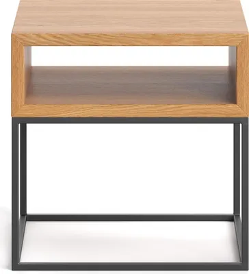 Produktbild von Loom industrial nightstand 40 cm, Massivholz, Eiche