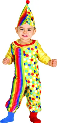 Produktbild von gelbes Clown Baby Kostüm Fasching, Größe: 18 - 24 Monate Farbe: Gelb
