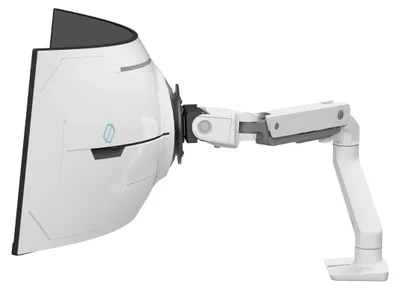 Produktbild von Ergotron HX - Befestigungskit (Gelenkarm) - Konstante Krafttechnologie - für Curved LCD-Display - für extrem tiefe gewölbte Bildschirme - weiß - Bildschirmgröße: bis zu 144,8 cm (bis zu 57 Zoll)