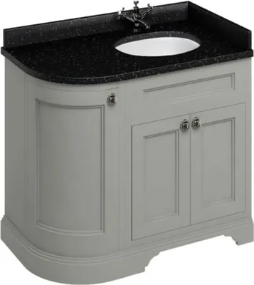 Immagine prodotto di Mobile lavabo Casa Padrino con piano in granito e 3 ante 98 x 55 x h. 93 cm