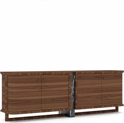 Produktbild von Luxus Komplett Sideboard mit 2x Spiegel Design Holzschrank Esszimmer Möbel