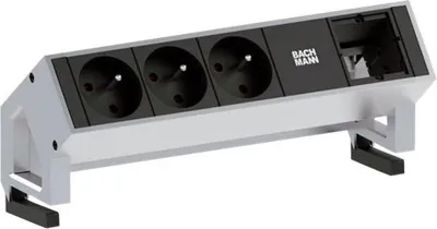 Produktbild von BACHMANN DESK2 3x Schutzkontakt 1x ABD GST18 Inox