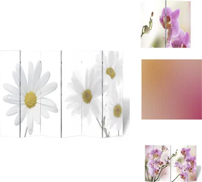 Image de vidaXL Séparateur de pièce pliable 217x170 cm Fleur - séparateur de pièce