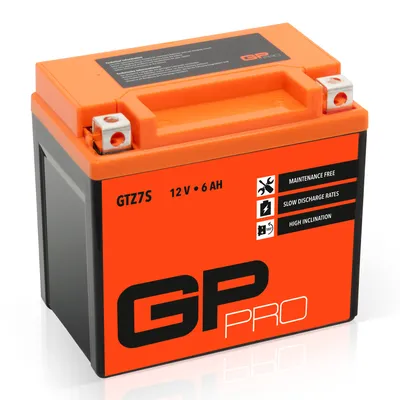 Produktbild von GP-PRO Gel-Batterie 12V 6Ah GTZ7S Quad ATV Batterie kompatibel mit Quad / ATV / Motorrad, wartungsfrei versiegelt vorgeladen ähnlich YTZ7S / CTZ7S / YTZ7S-4 / TTZ7S-B / 50602