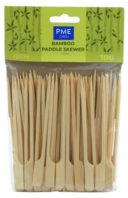 Bambus-Paddel-Spieße 12 cm, 100 Stück