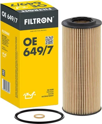 Produktbild von Ölfilter FILTRON OE 649/7 Filtereinsatz für BMW 3 Touring (E91) 3 Limousine (E90) 3 Limousine (E46) 1 Schrägheck (E87) 5 Limousine (E60) 5 Touring