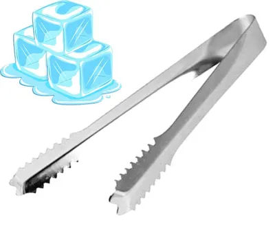Mini Edelstahlzange 18 cm – für Buffet & Eiswürfel