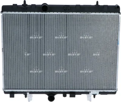 Productafbeelding van Radiateur voor motorkoeling, met gelaste koelribben, 538 - 380 mm, aluminium, NRF, geschikt voor onder andere PEUGEOT 208