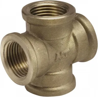 Produktbild von Messing Fitting Gewindefitting, Kreutzstück IG 3/8"