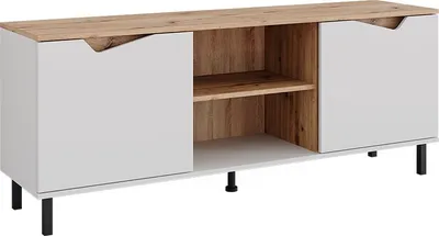 Obrázek produktu pro Nízký nábytek pod televizi Vicco Marelle Bílá/Artisan 150 x 60 cm se 2 dveřmi, Model 57837