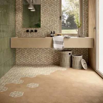 Produktbild von CASA39 Fliesen Zementfliesen Optik Braun 21x25 cm Marca Corona Terracreta