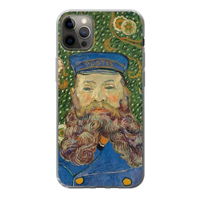 Produktbild von MuchoWow® Handyhülle Schutzhülle Hülle für iPhone 12 Pro Max Porträt des Postboten Joseph Roulin - Vincent van Gogh Silikon Softcase Handy Hülle - Hartschale