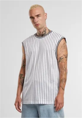 Immagine prodotto di Canotta Urban Classics da uomo in maglia a righe bianco/nero - S