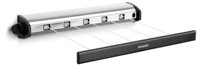 Obrázek produktu pro Brabantia Pull-Out Drying Lines Set, 2 pcs, Wall-mountable rack, Nerezová ocel, 475 mm, 80 mm, 78 mm