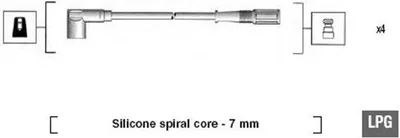 Produktbild von MAGNETI MARELLI 941095130583 Zündkabelsatz Zündleitungssatz für FIAT PALIO Weekend (178DX) Siena (178, 172) PALIO (178BX)