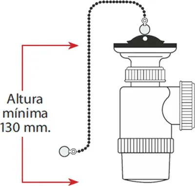 Produktbild von Mini-Siphon Flasche Erweiterbar V70 Kette und Stopfen