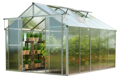 Zdjęcie produktu dla GFP szklarnia Topas 5 rama aluminiowa 225x322 cm - płytami poliwęglanowymi ok. 8 mm