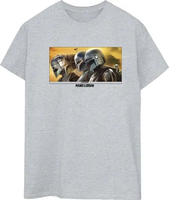 Produktbild von Star Wars - "The Mandalorian" T-Shirt für Damen BI45934 (S) (Grau)